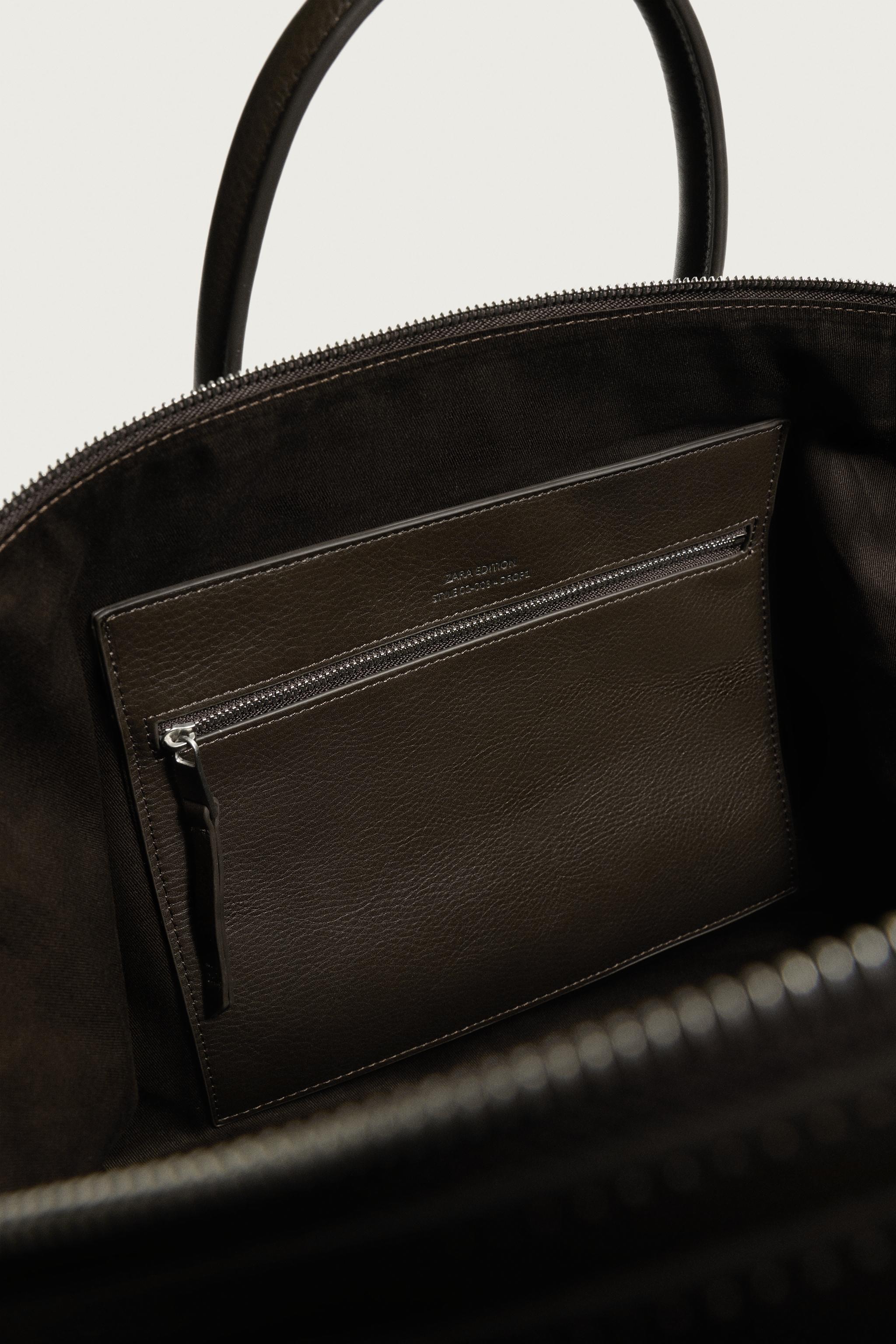 LEATHER SHOPPER BAG